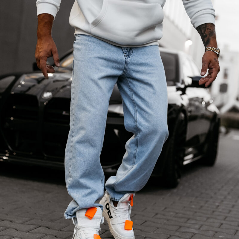 Spodnie męskie ZOKI 2025 Niebieskie