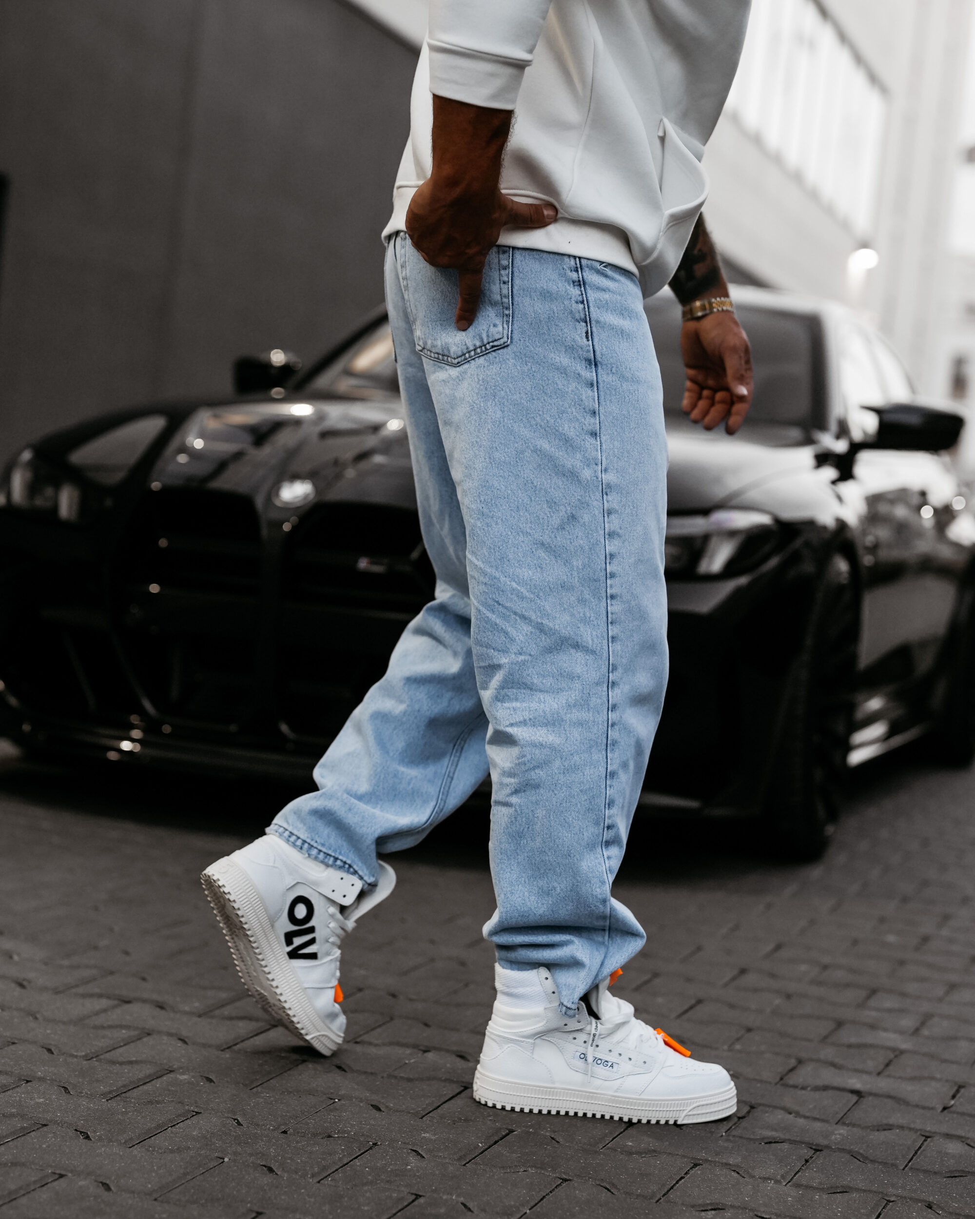 Spodnie męskie ZOKI 2025 Niebieskie