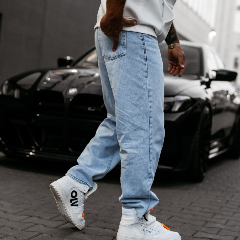 Spodnie męskie ZOKI 2025 Niebieskie