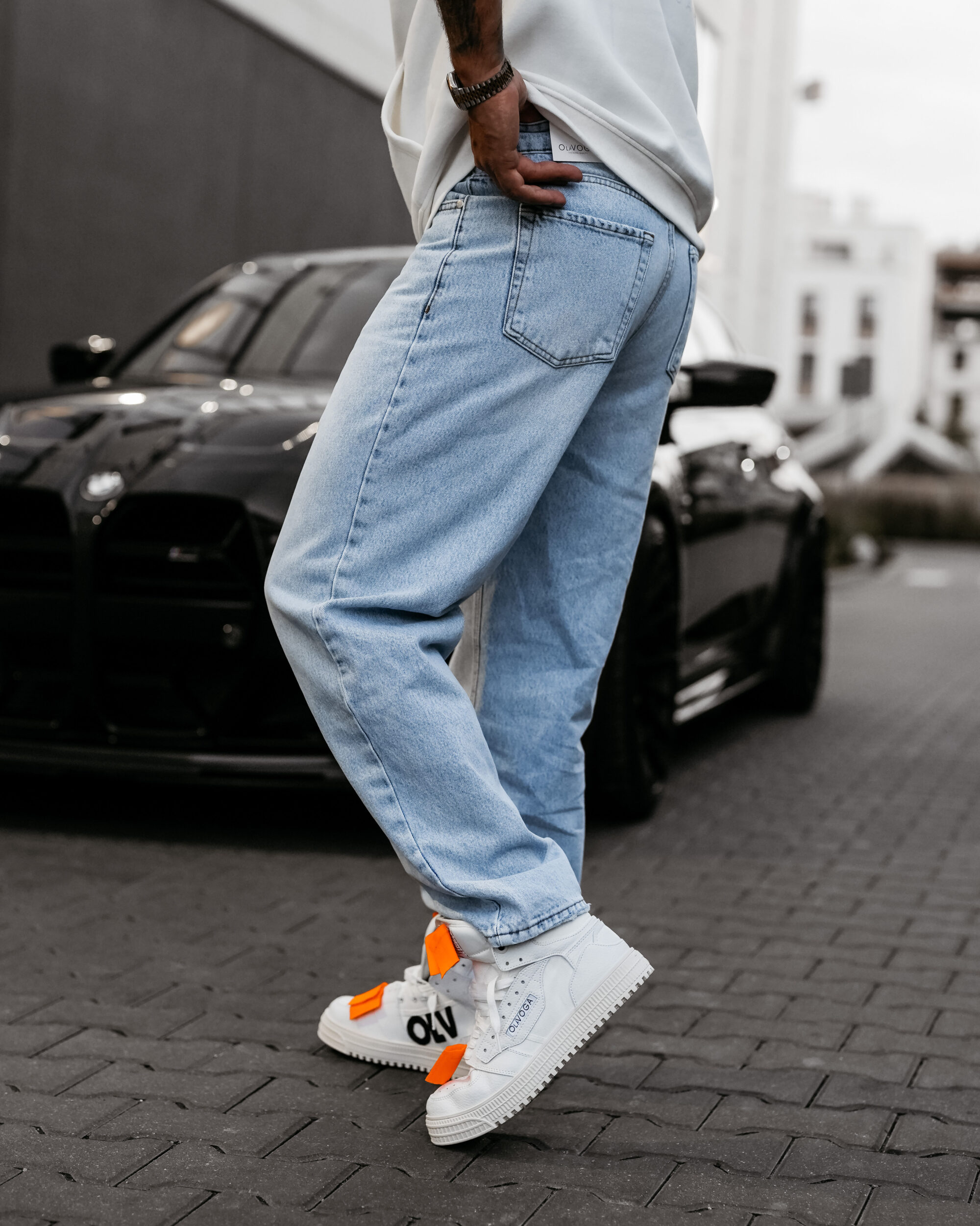 Spodnie męskie ZOKI 2025 Niebieskie