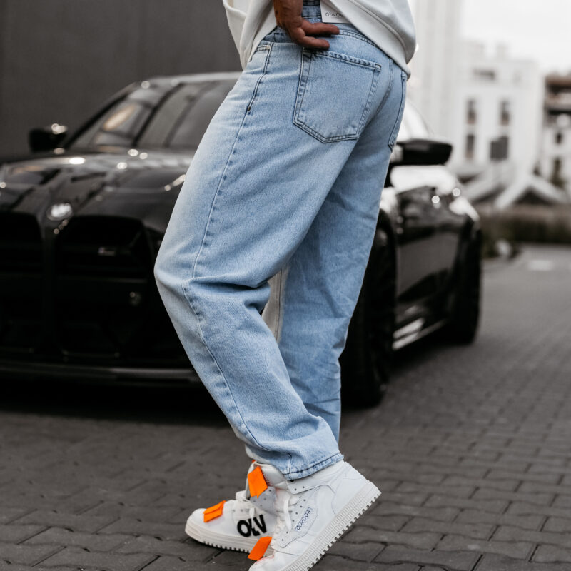 Spodnie męskie ZOKI 2025 Niebieskie