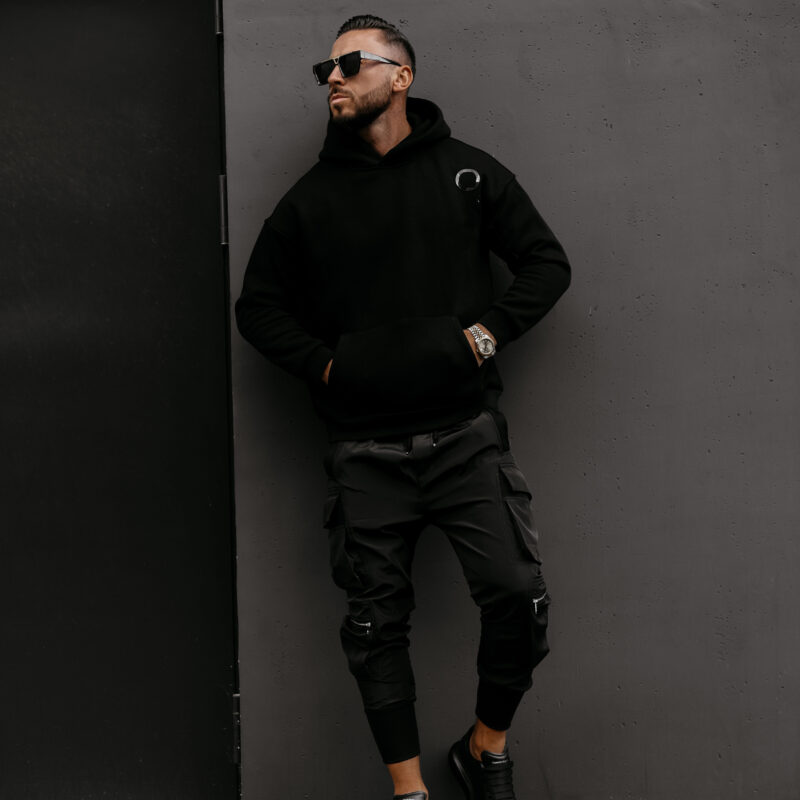 Spodnie męskie FLYNN  2025 Czarne