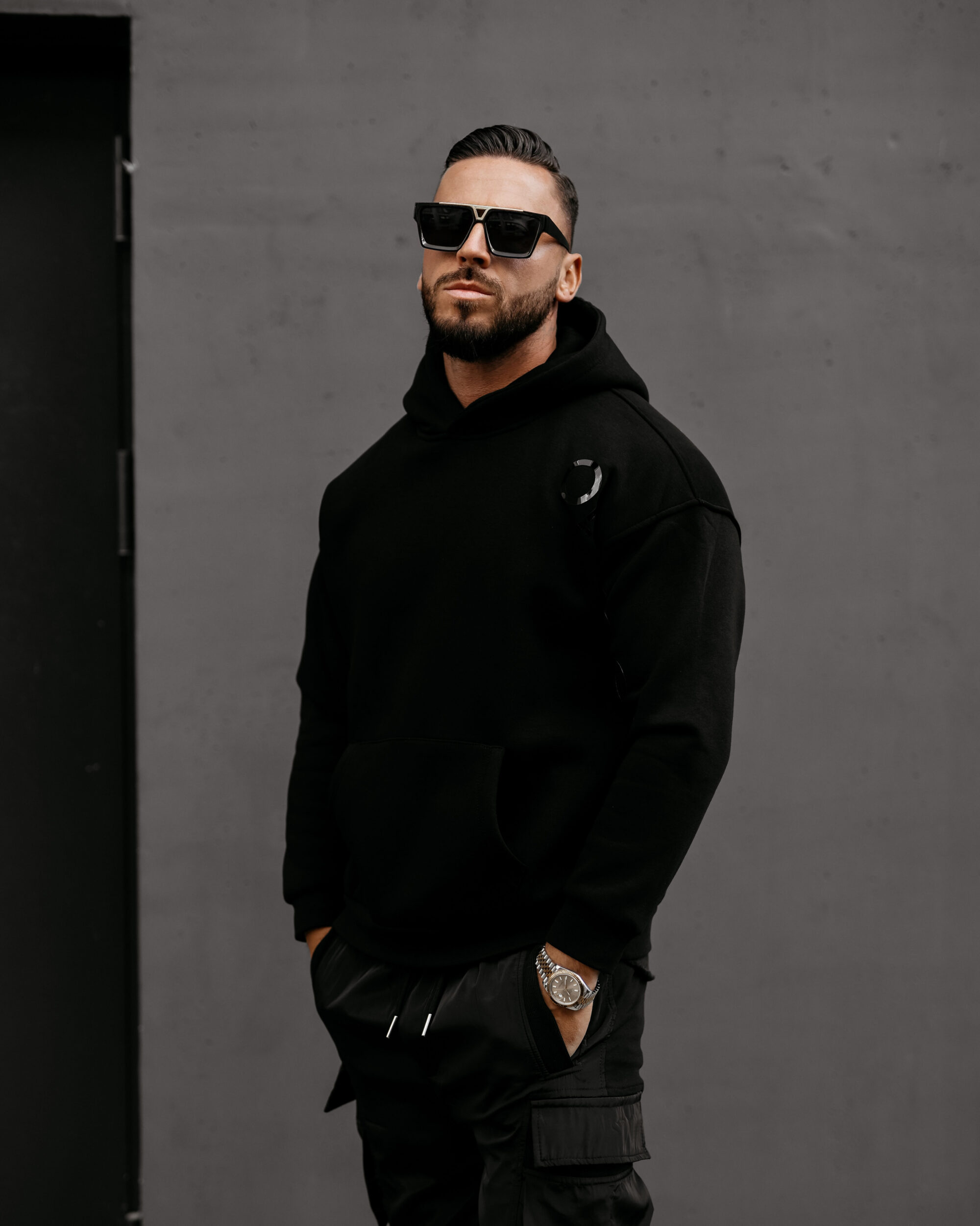 Bluza męska ZAER 2025 Czarna