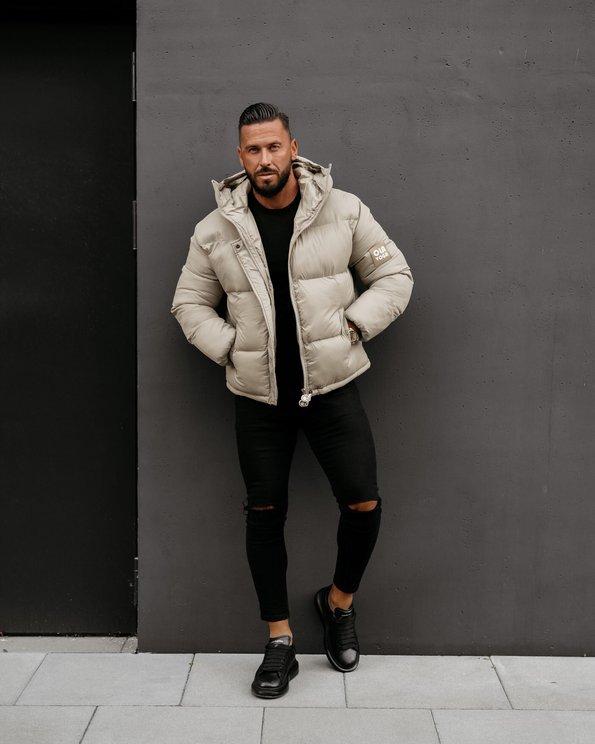 Kurtka męska CASTE 2025 Beżowa