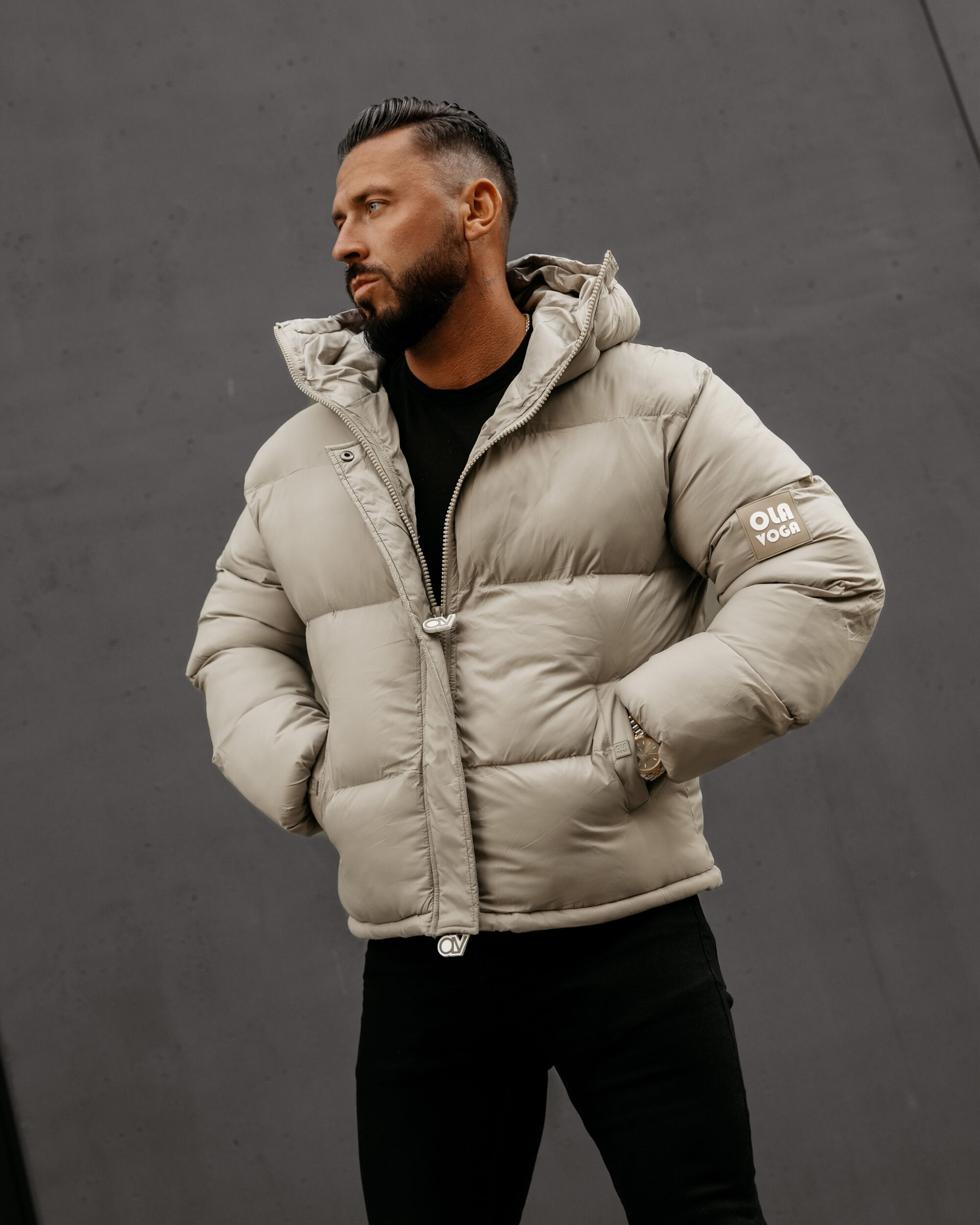 Kurtka męska CASTE 2025 Beżowa