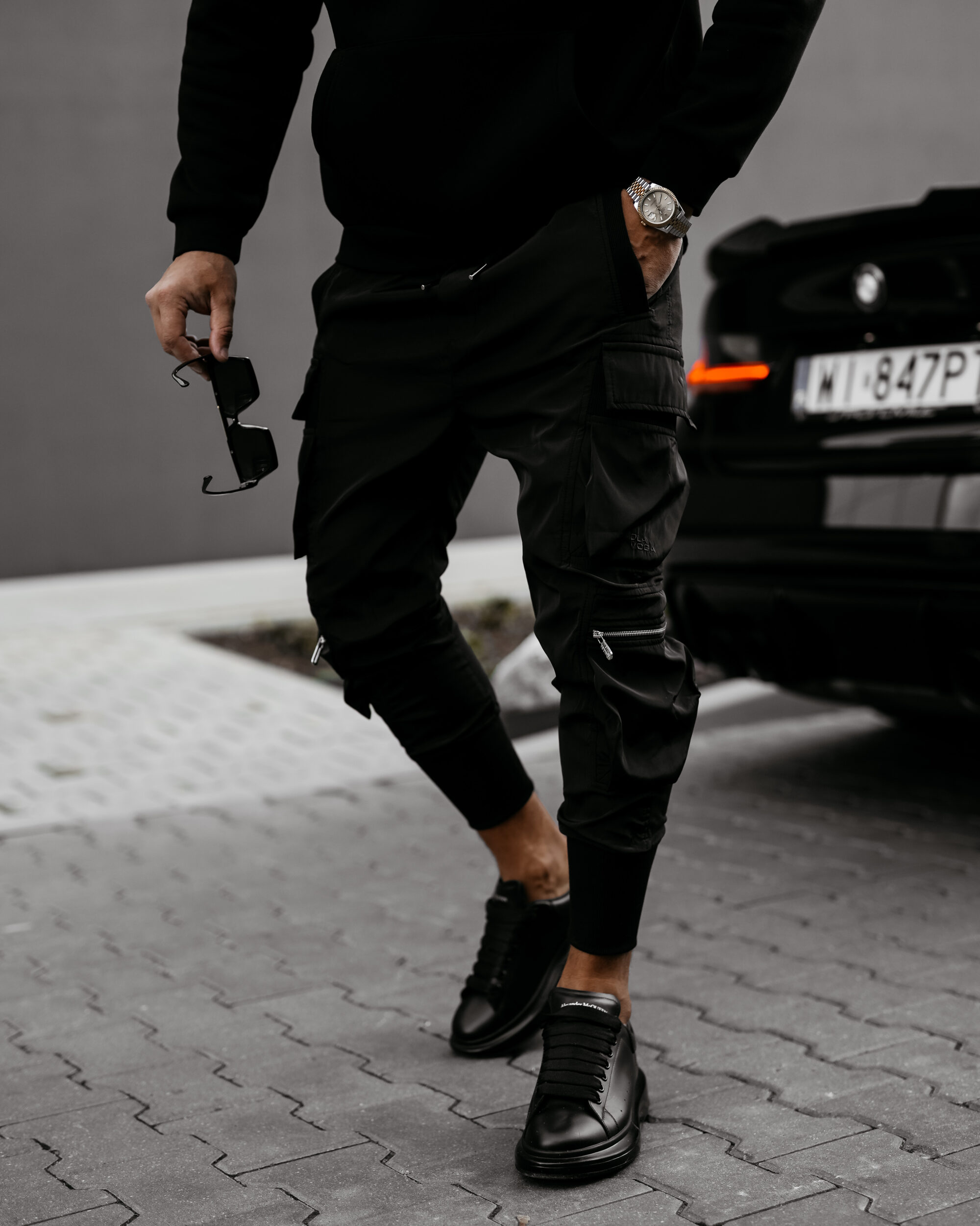 Spodnie męskie FLYNN  2025 Czarne