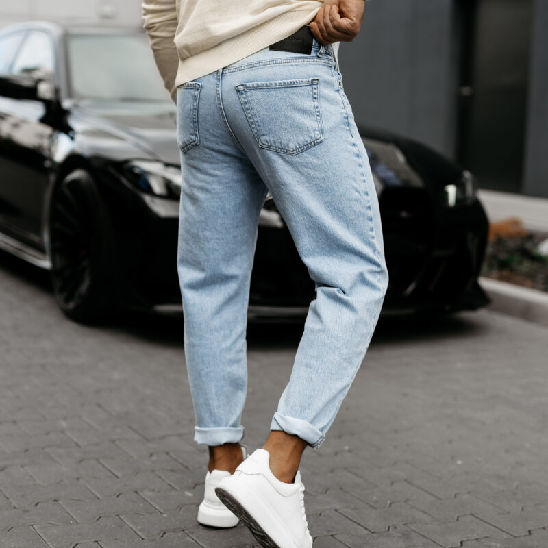 spodnie RAVIS 491 Spodnie męskie RAVIS 2025 Niebieskie