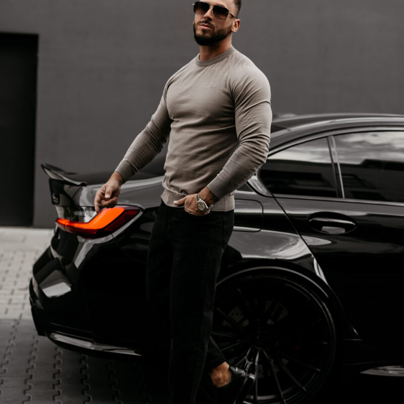 Sweter męski MEW 2025 Beżowy