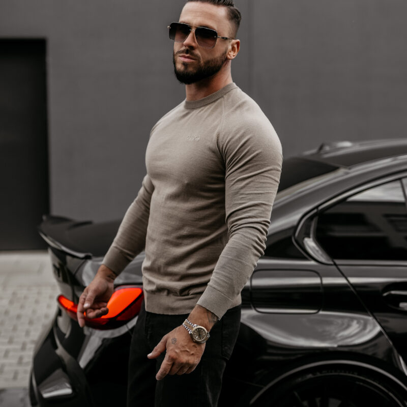 Sweter męski MEW 2025 Beżowy