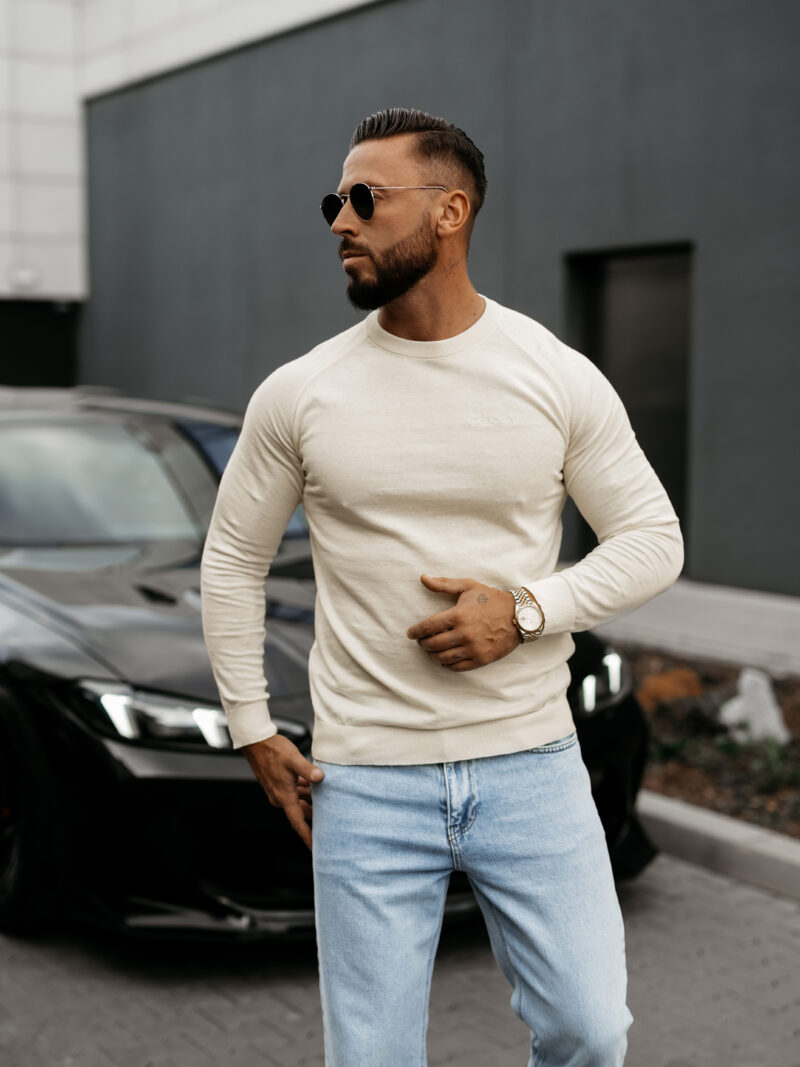 Sweter męski MEW 2025 Ecru