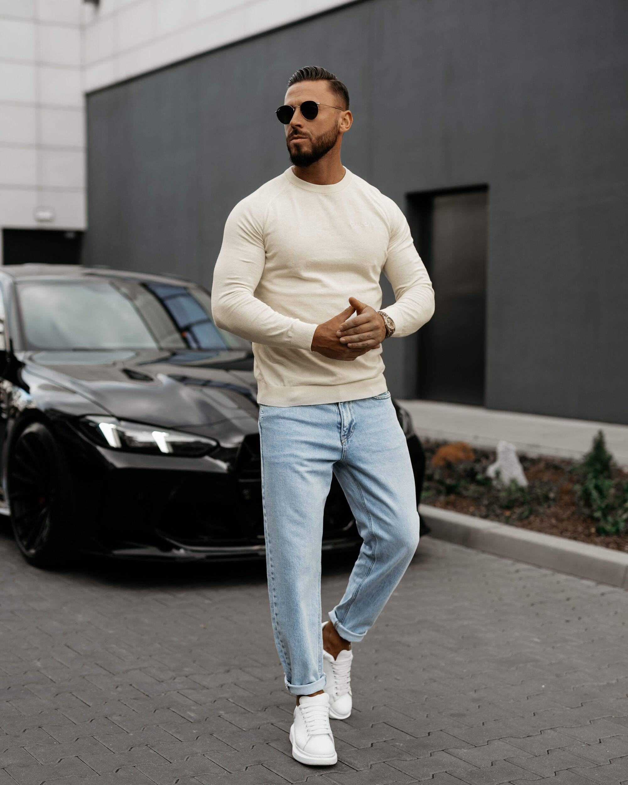 sweter MEW 503 Sweter męski MEW 2025 Ecru