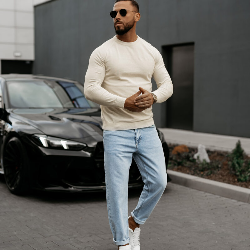 sweter MEW 503 Sweter męski MEW 2025 Ecru