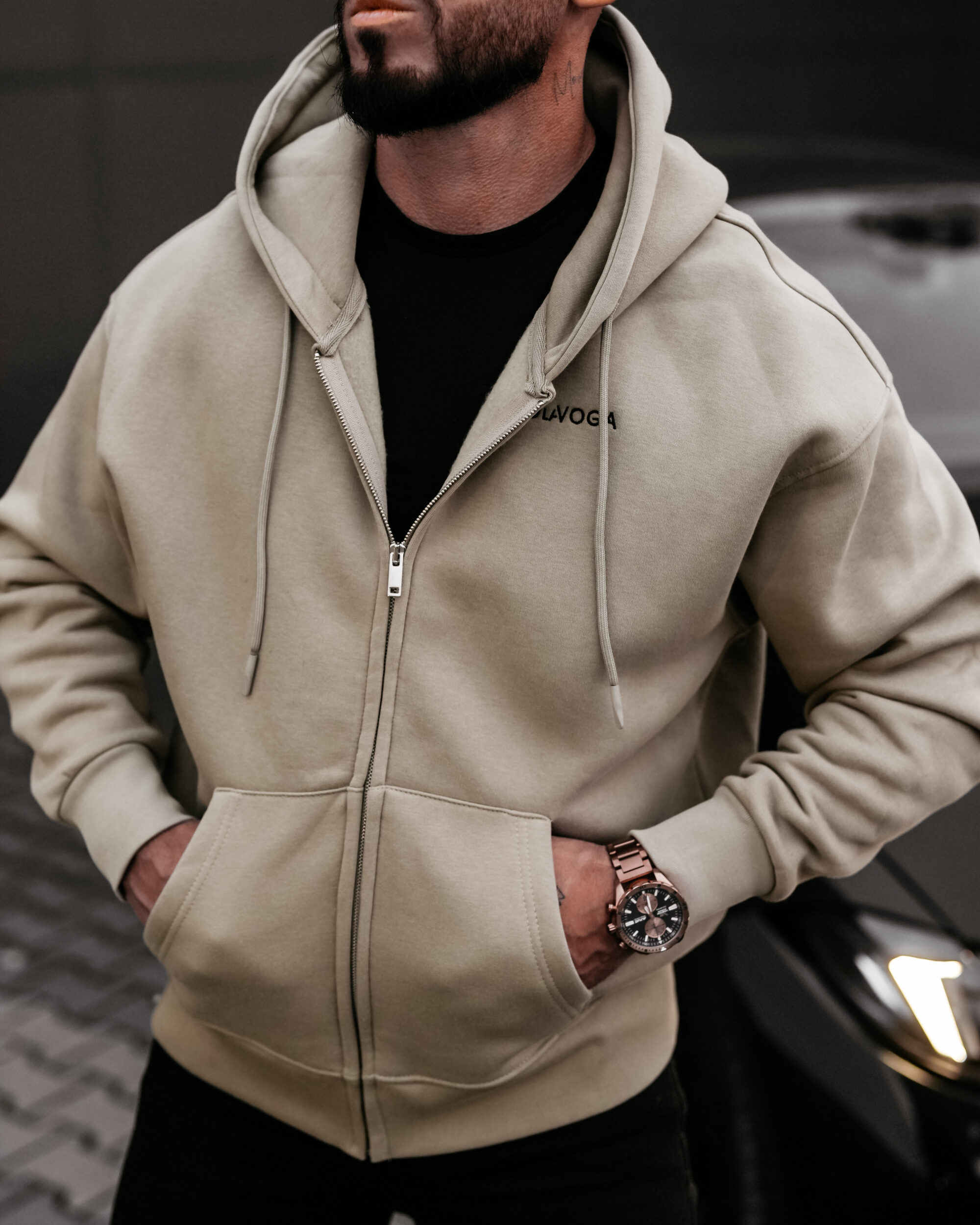 bluza EVLO 816 Bluza męska EVLO 2025 Oliwkowa