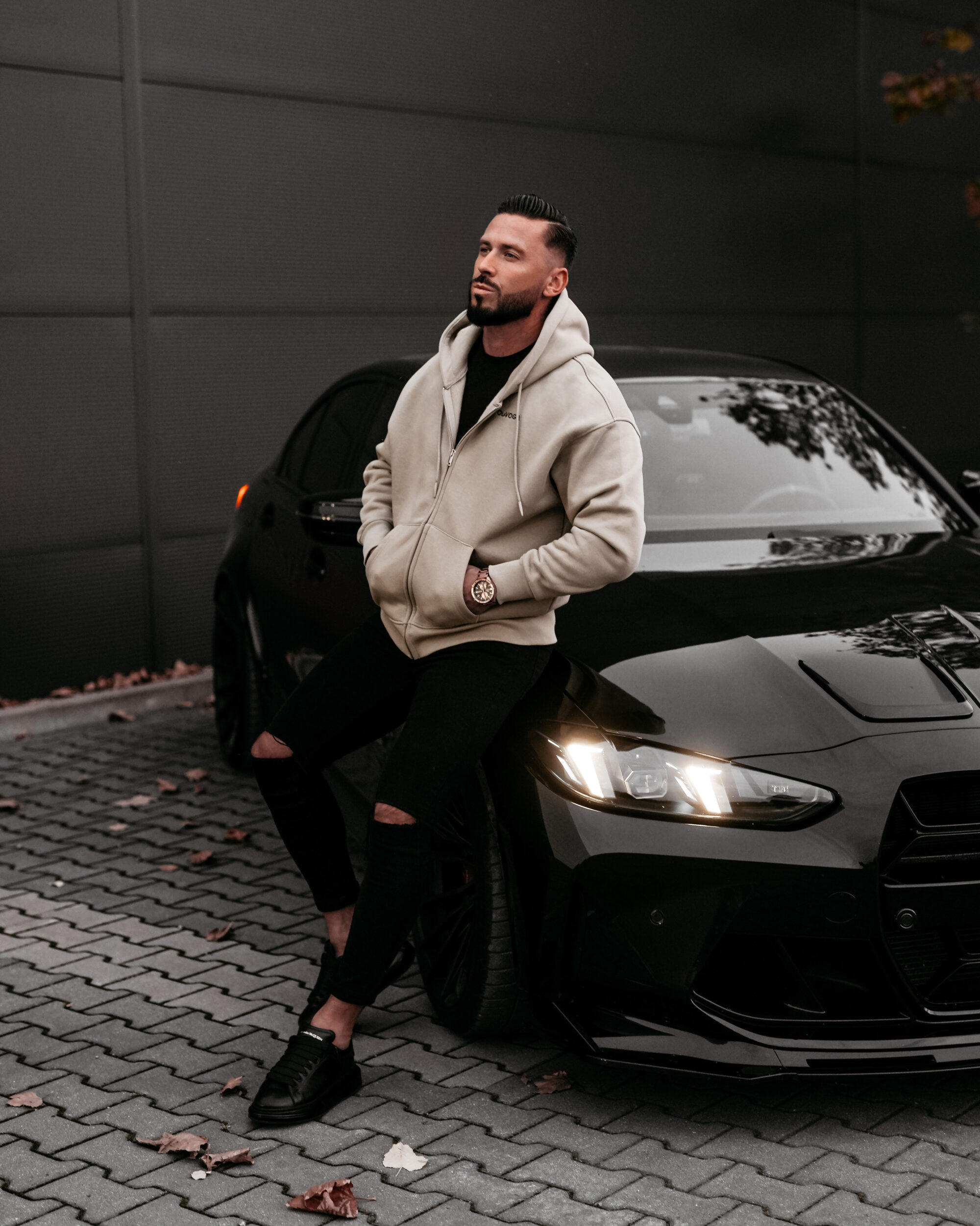 bluza EVLO 817 Bluza męska EVLO 2025 Oliwkowa