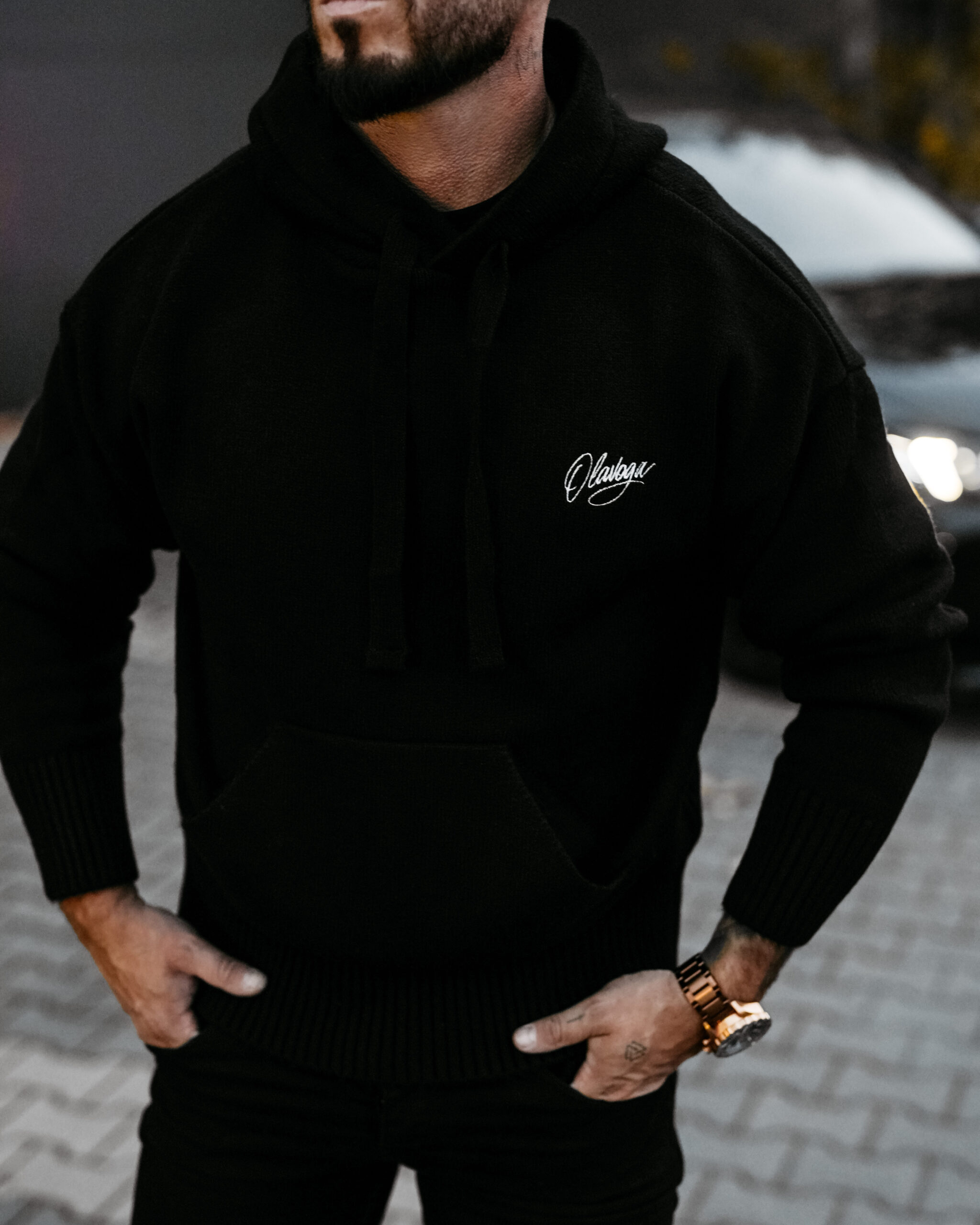 Sweter męski FOLNEL 2025 Czarny