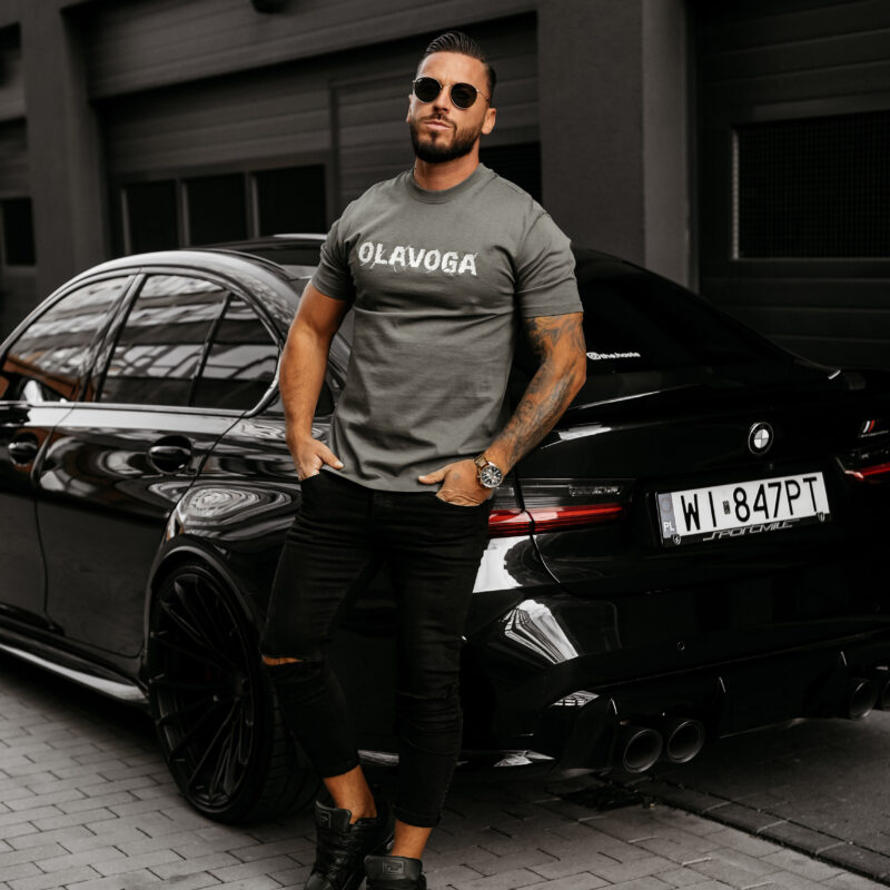 t-shirt REAL 611 T-shirt męski REAL 2025 Grafitowy