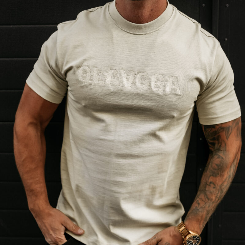 T-shirt męski REAL 2025 Beżowy