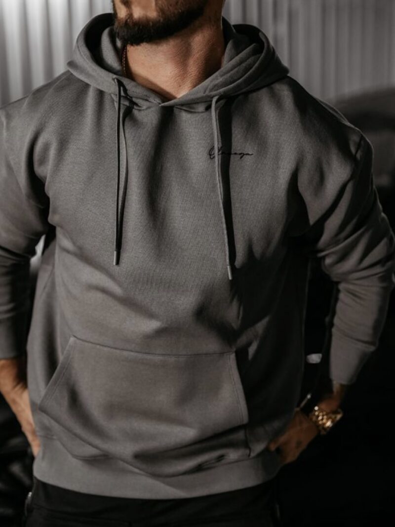 Bluza męska TAZON 2025 Szara