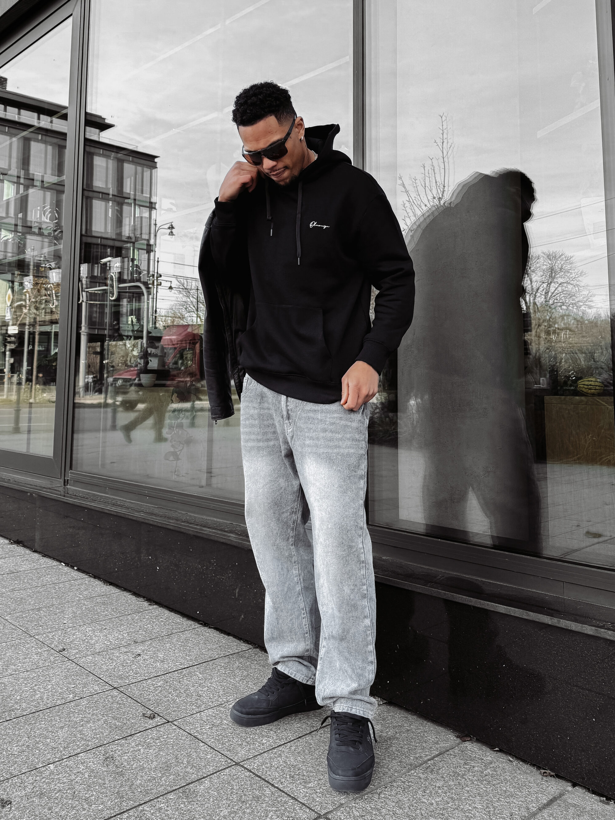 bluza TAZON 090 Bluza męska TAZON 2025 Czarna