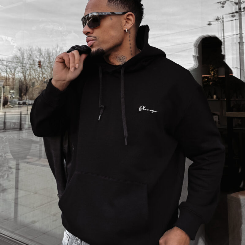 bluza TAZON 092 Bluza męska TAZON 2025 Czarna