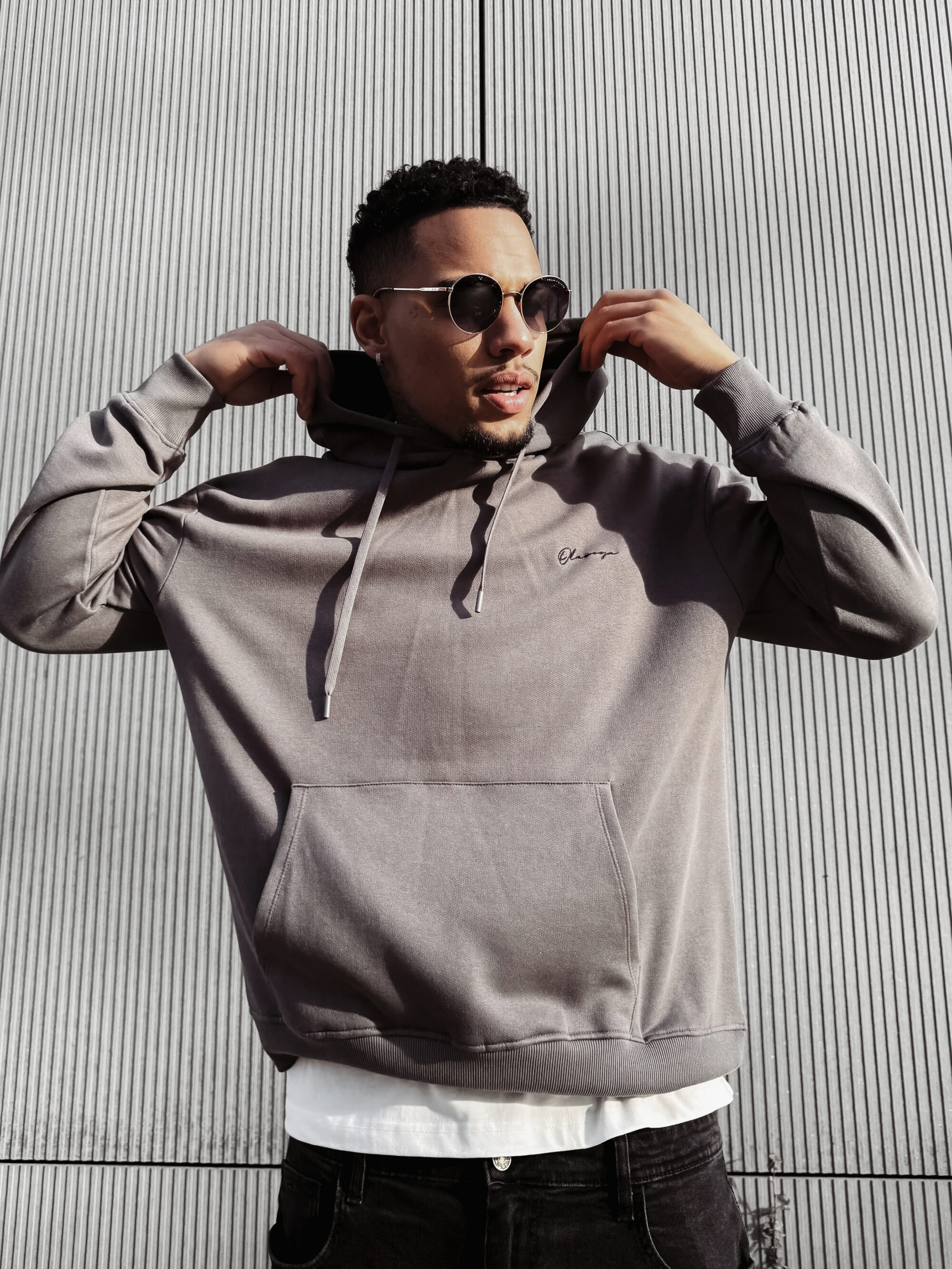 Bluza męska TAZON 2025 Szara