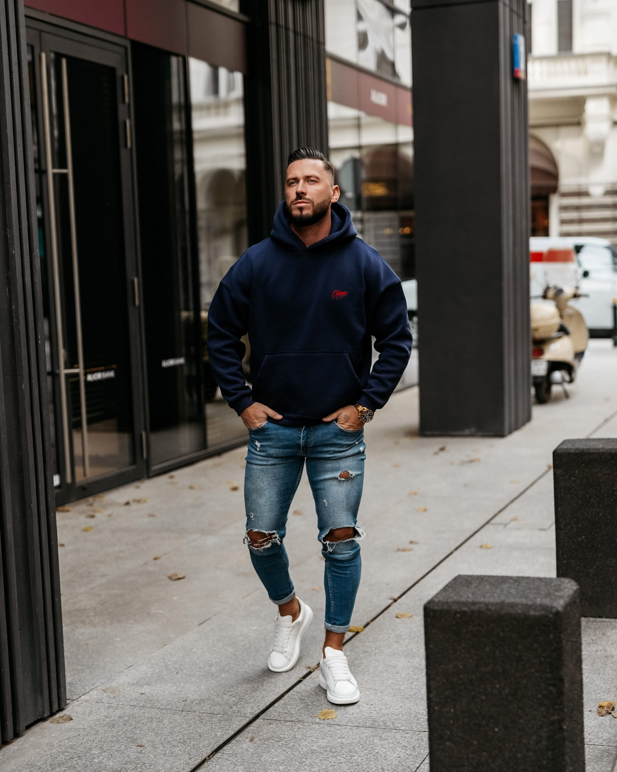 bluza UNIT 089 Bluza męska UNIT 2025 Navy Blue