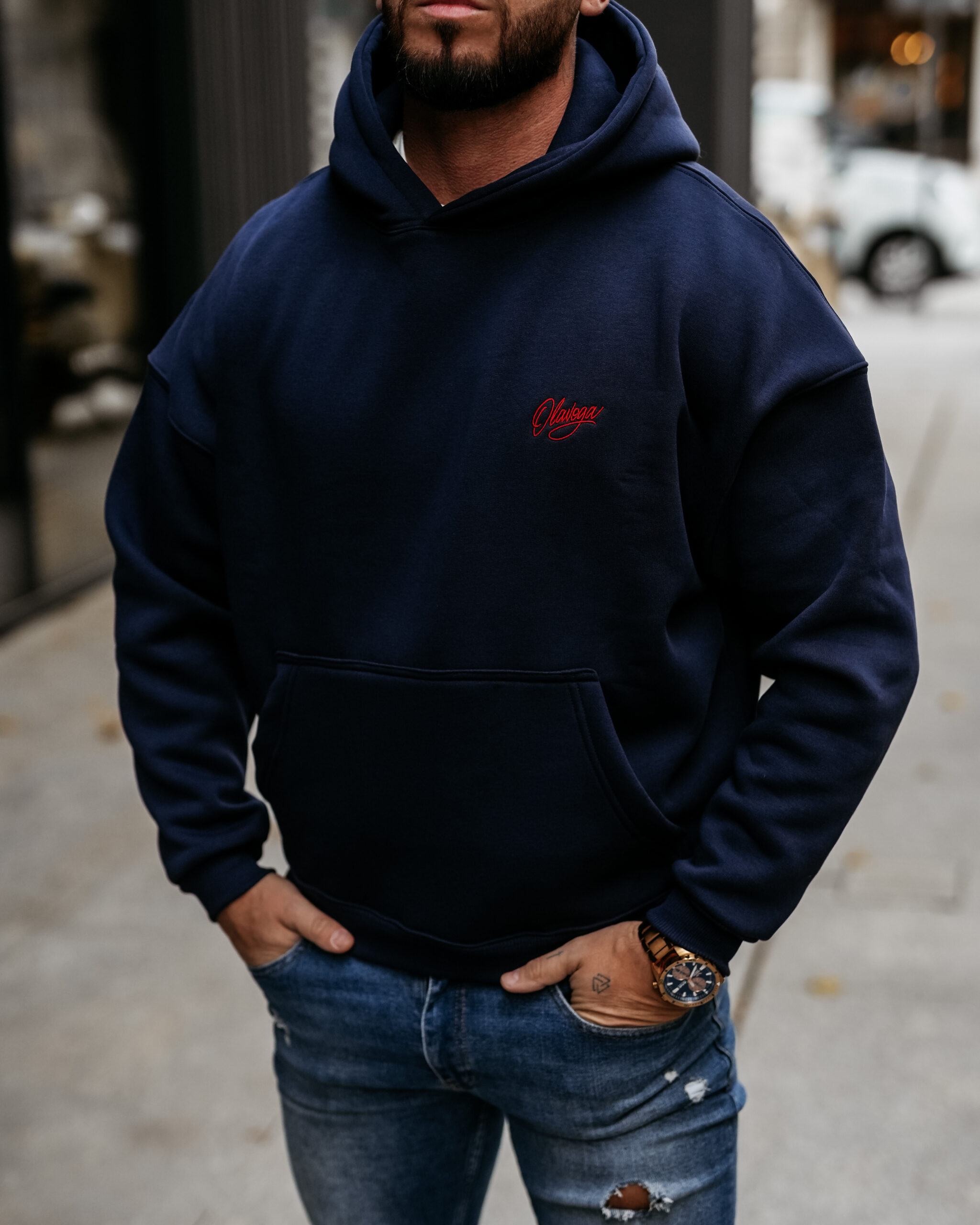 bluza UNIT 090 Bluza męska UNIT 2025 Navy Blue