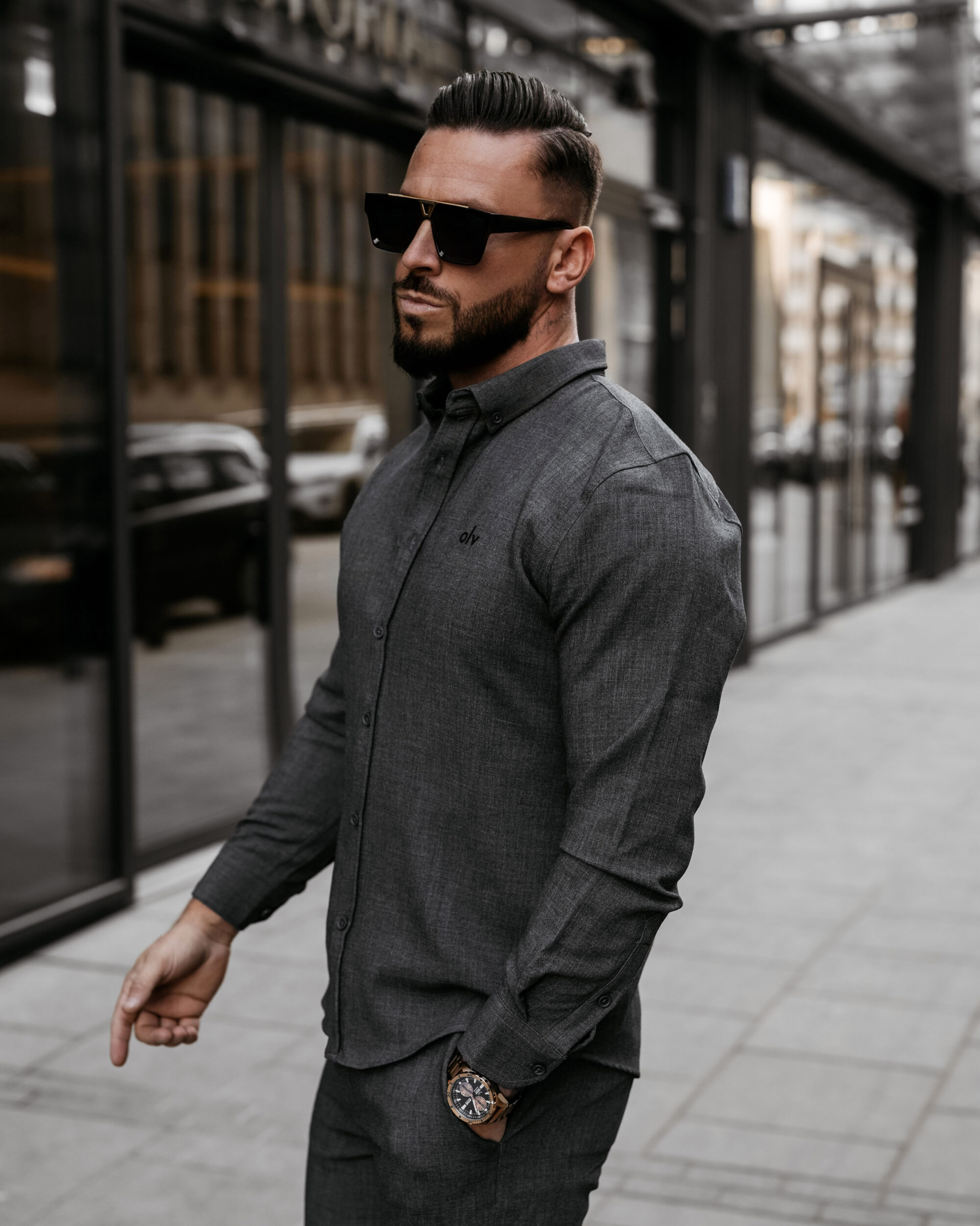 Komplet męski VIRETIO 2025 Dark grey