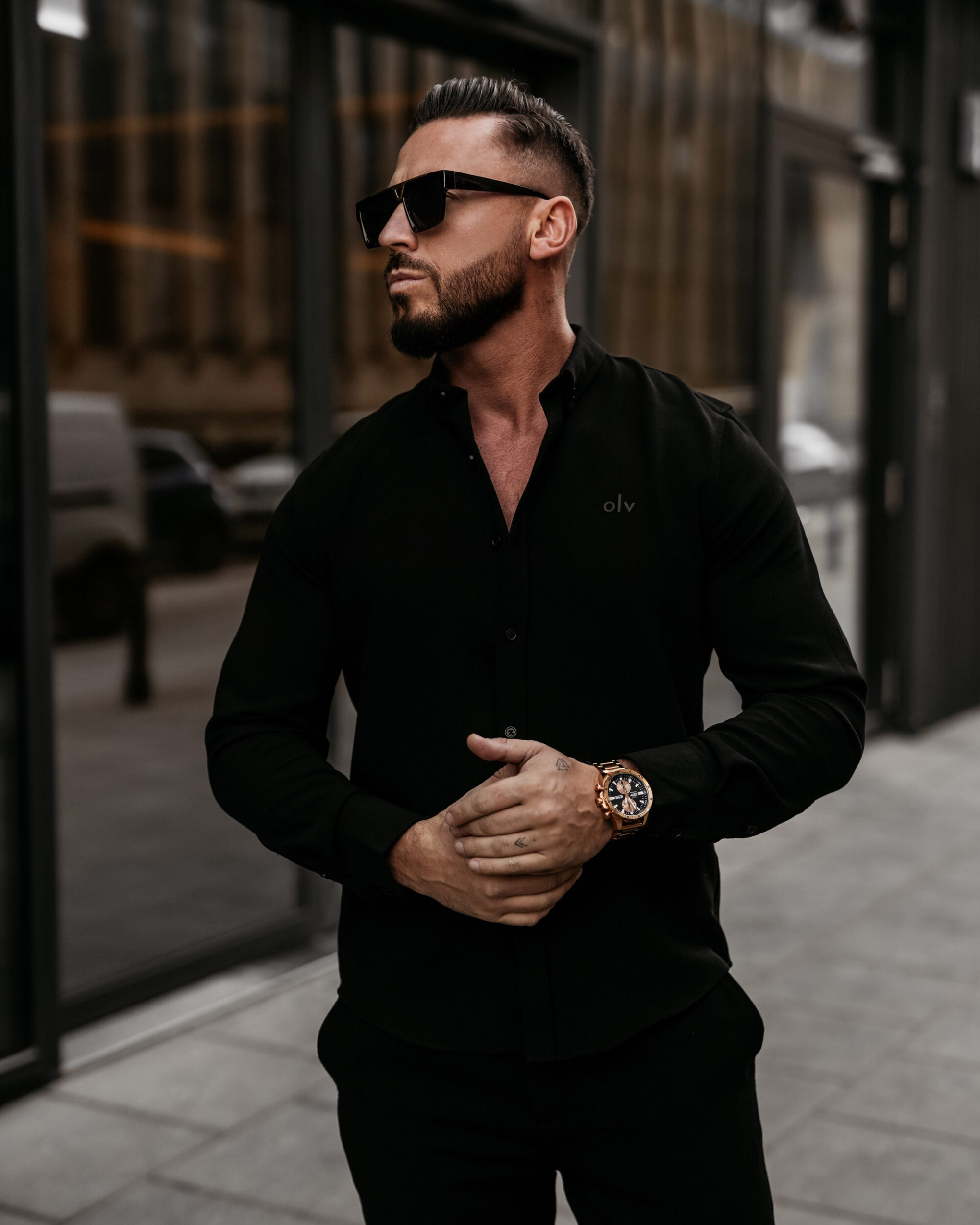 komplet VIRETIO 097 Komplet męski VIRETIO 2025 Czarny