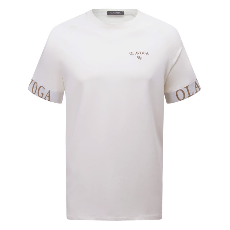 SKYJUE ecru T-shirt męski SKYJUE 2026 Ecru