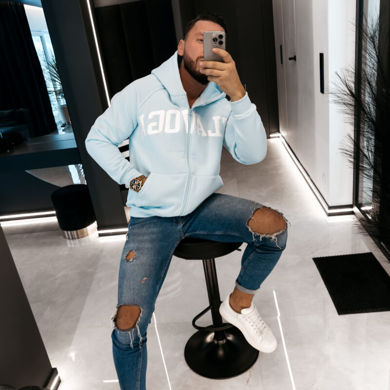 bluza IRIS MEN 208 Bluza męska IRIS MEN 2026 Błękitna