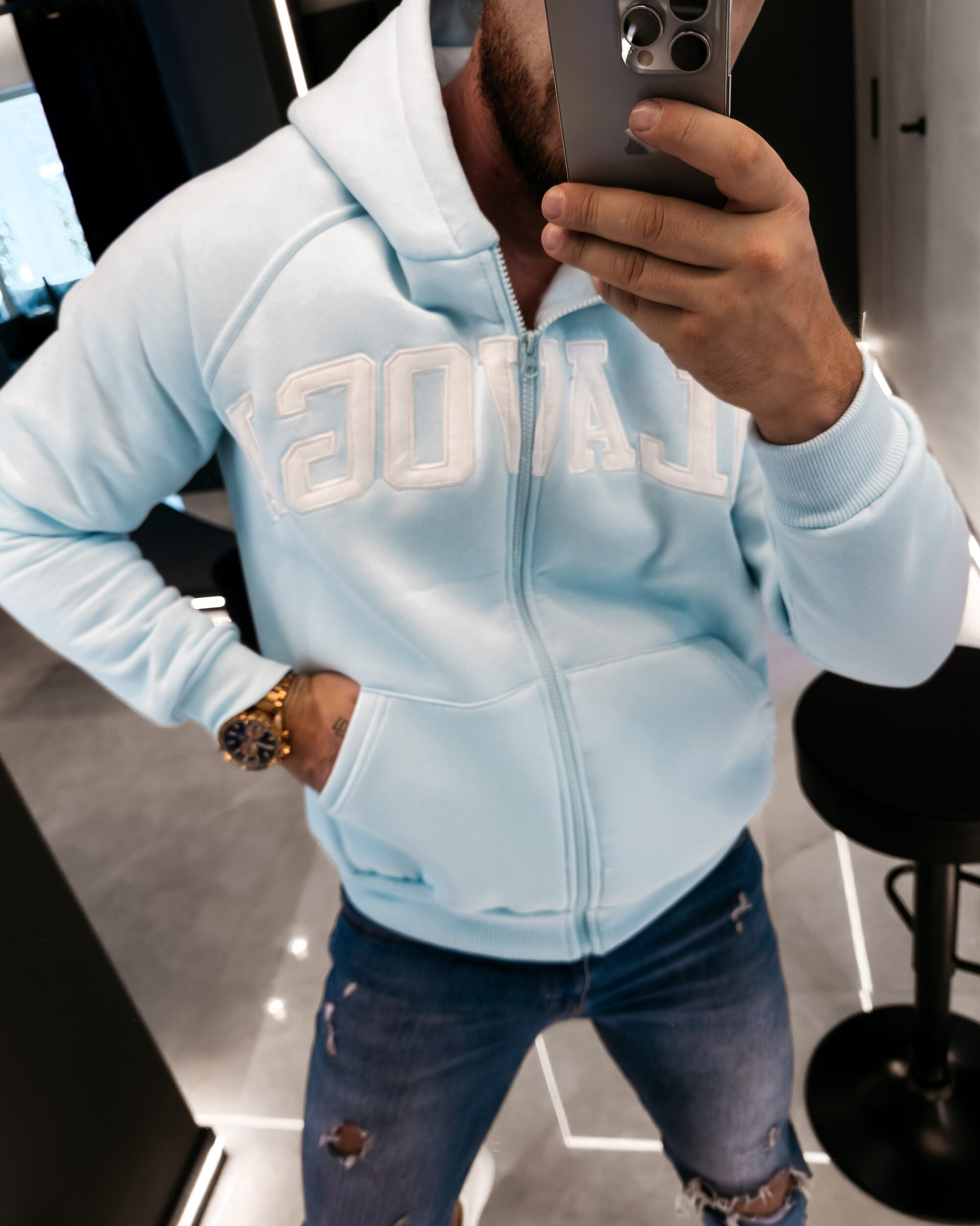 bluza IRIS MEN 209 Bluza męska IRIS MEN 2026 Błękitna