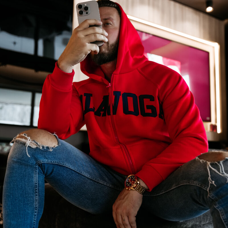 bluza IRIS MEN 211 Bluza męska IRIS MEN 2026 Czerwona