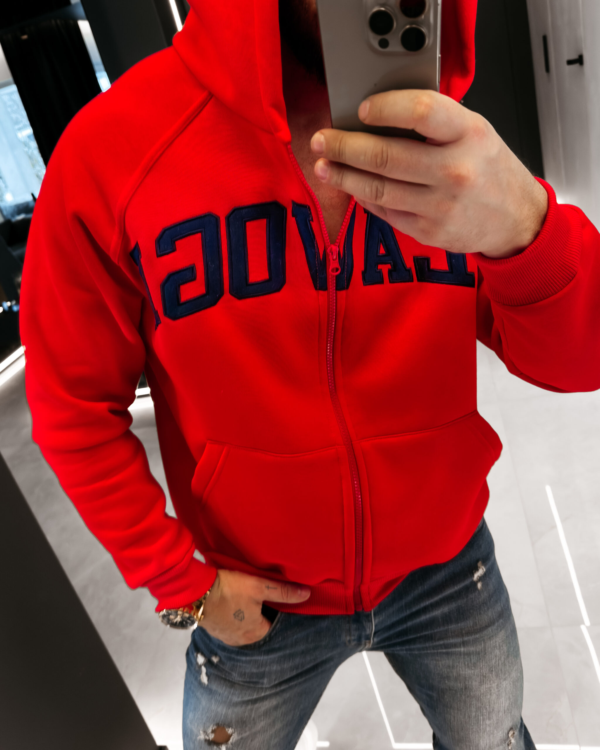 bluza IRIS MEN 212 Bluza męska IRIS MEN 2026 Czerwona