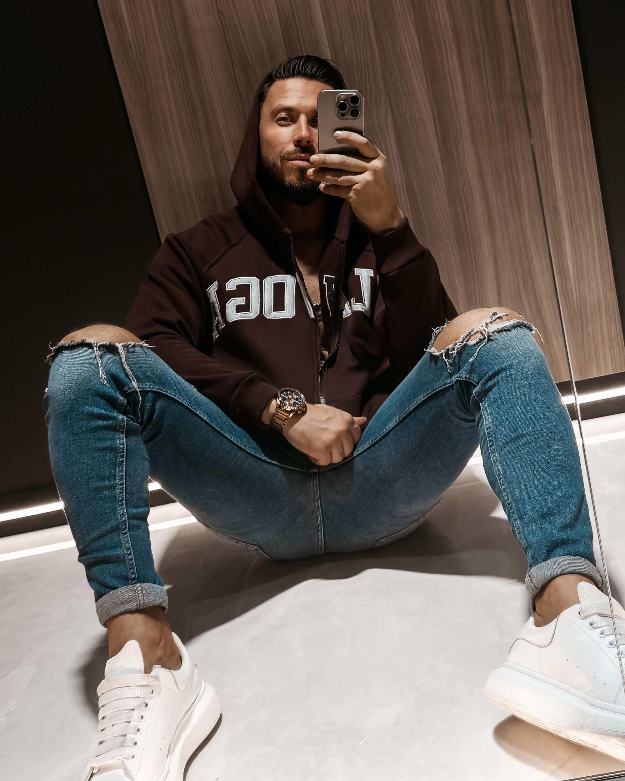 bluza IRIS MEN 214 Bluza męska IRIS MEN 2026 Śliwkowa