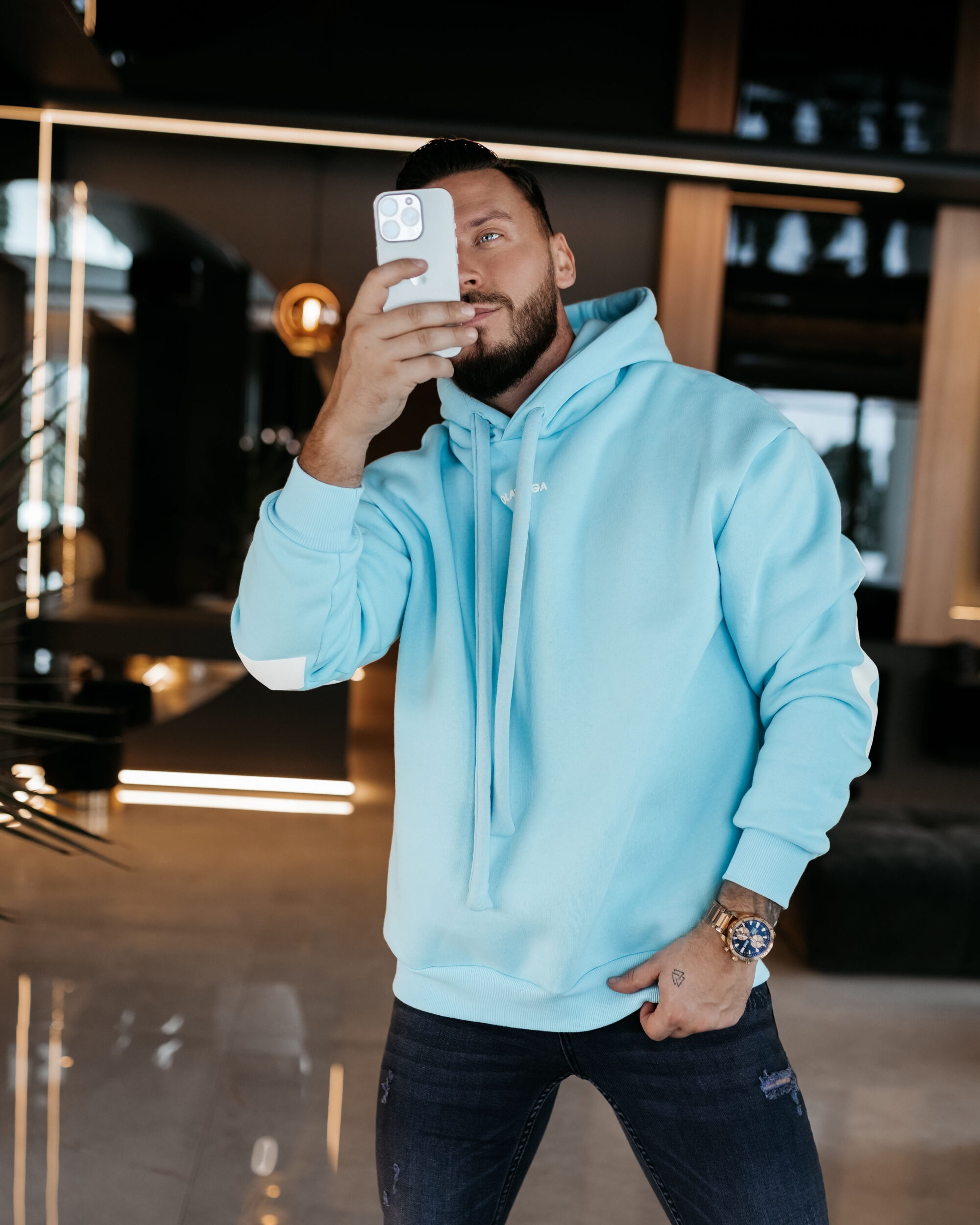 bluza VINTA MEN 200 Bluza męska VINTA MEN 2026 Sky blue