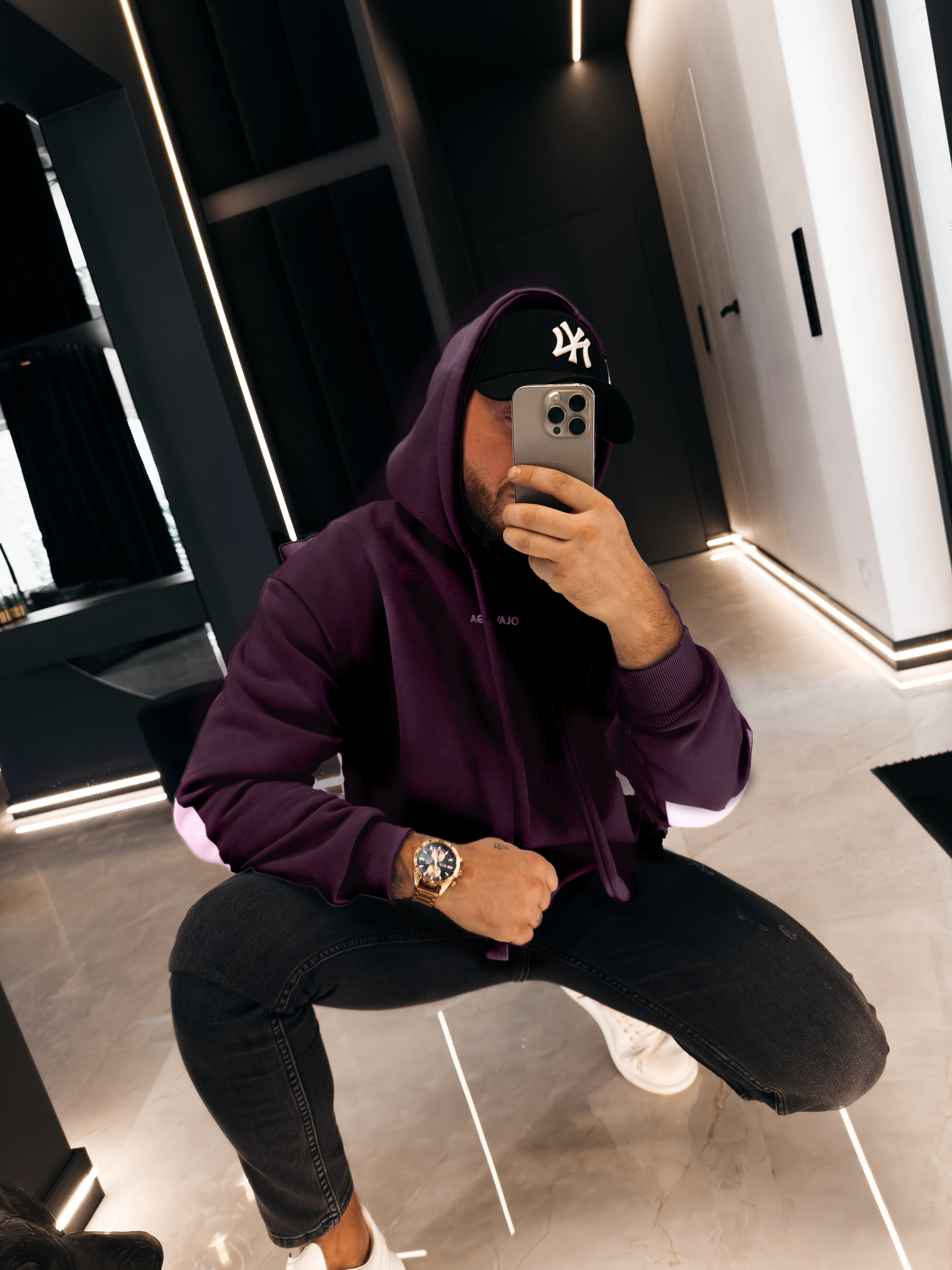 bluza VINTA MEN 231 Bluza męska VINTA MEN 2026 Śliwkowa