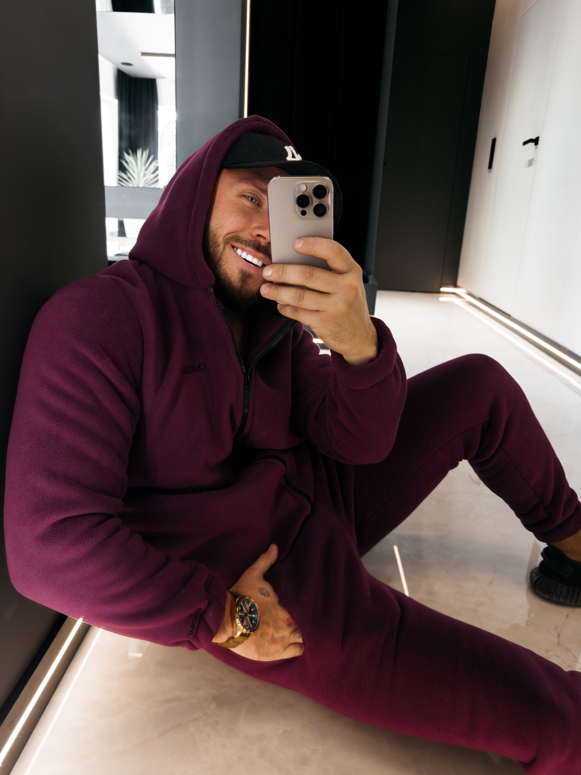 Komplet męski ELEMENTAL 2026 Śliwkowy