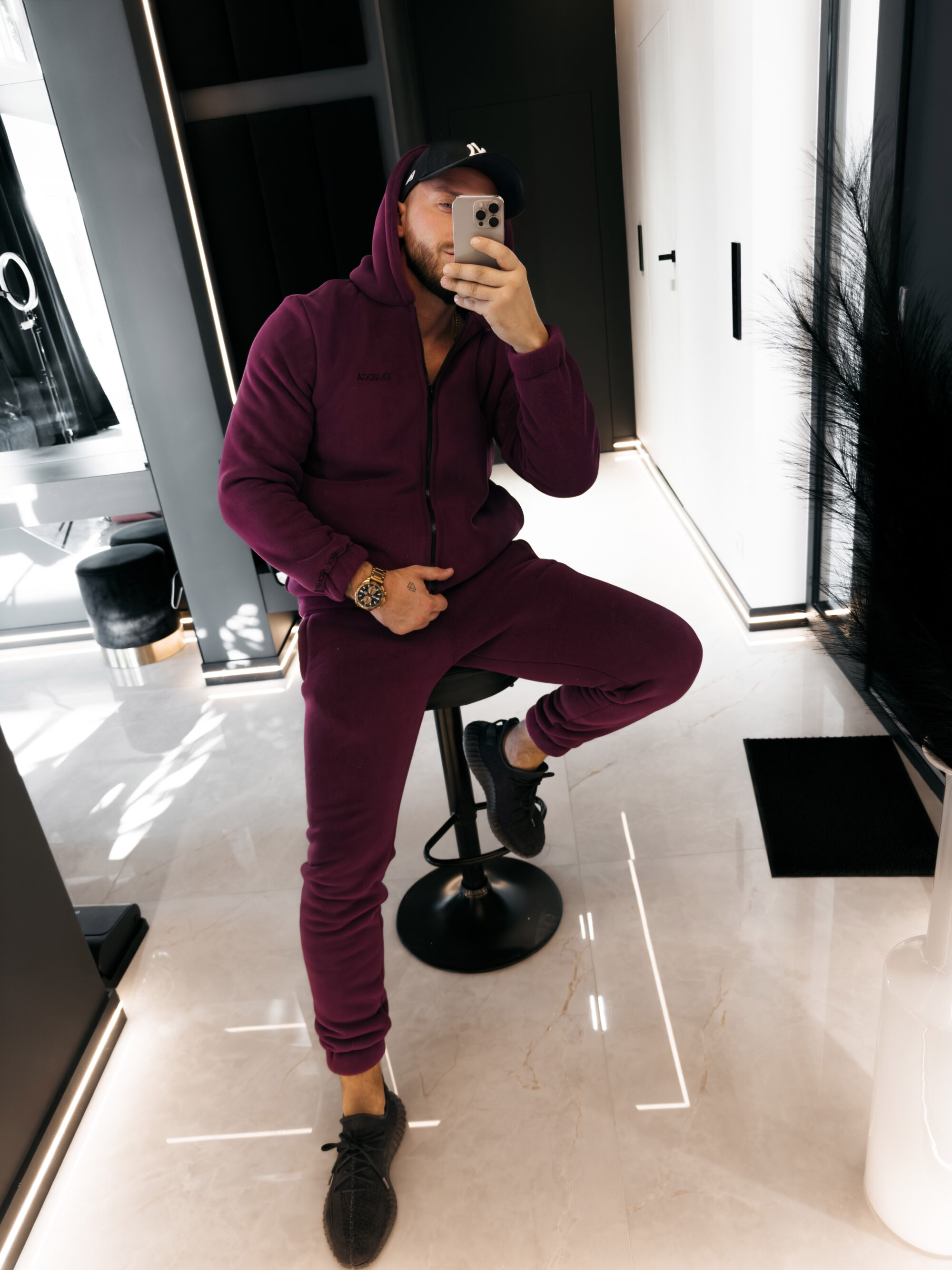 Komplet męski ELEMENTAL 2026 Śliwkowy