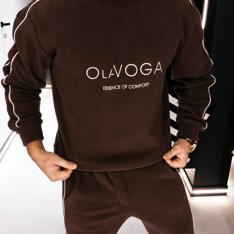 komplet LENTO MEN 842 Komplet męski LENTO MEN 2026 Brązowy