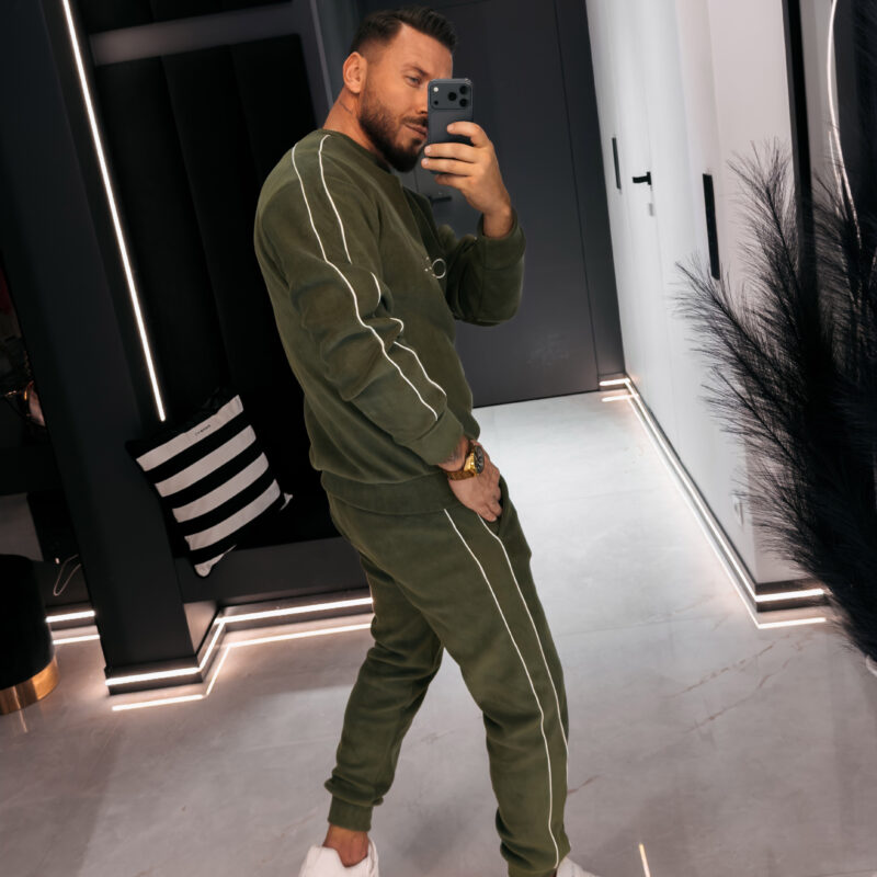 komplet LENTO MEN 870 Komplet męski LENTO MEN 2026 Zielony