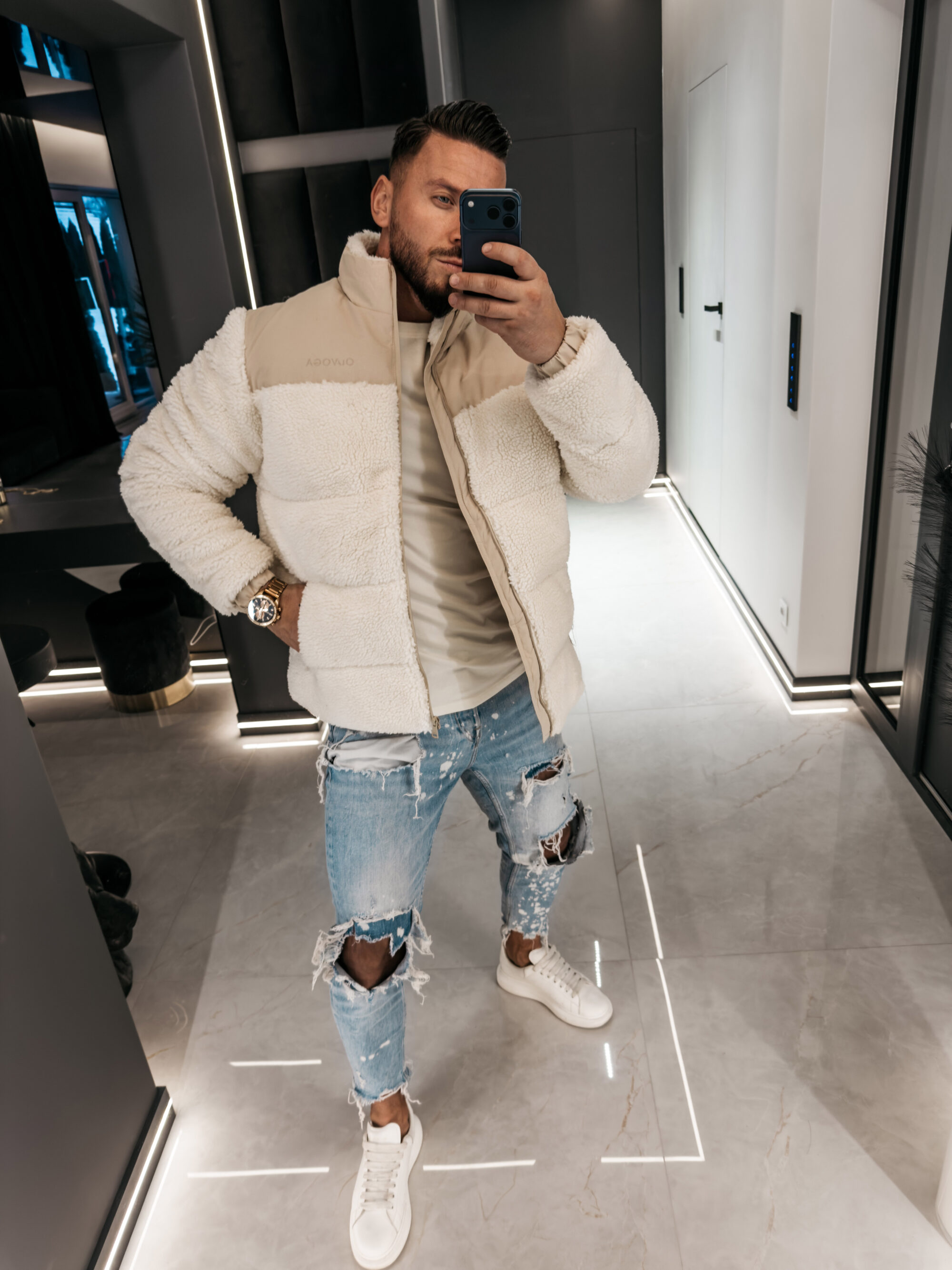 Kurtka męska VAAS 2026 Beż - Ecru