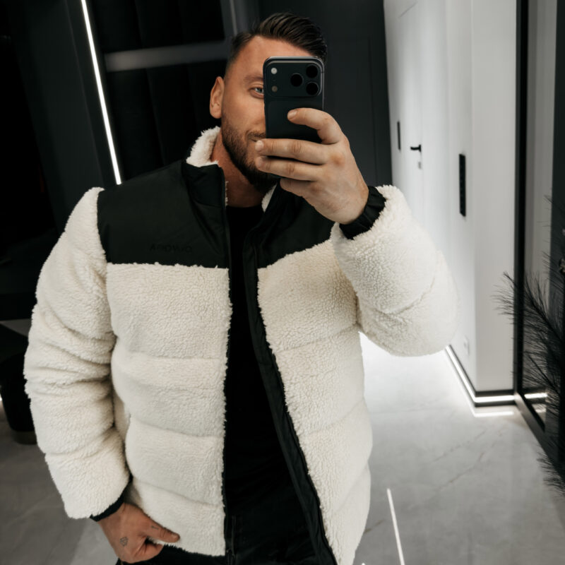 kurtka VAAS 876 Kurtka męska VAAS 2026 Czarna - Ecru