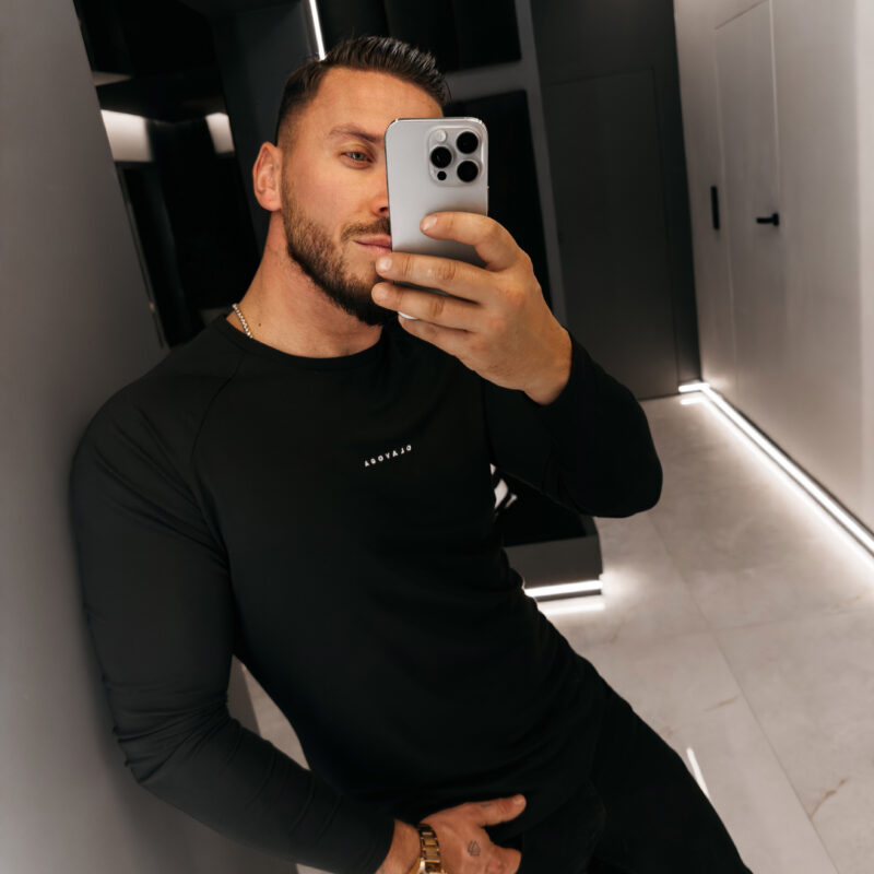 Longsleeve męski MIRE 2026 Czarny