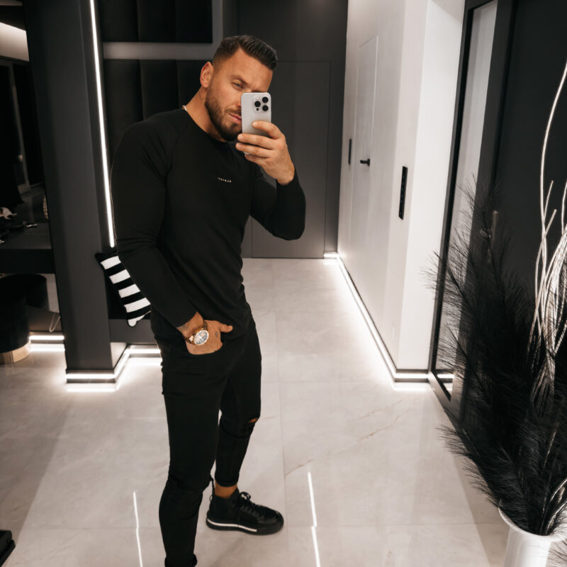 Longsleeve męski MIRE 2026 Czarny