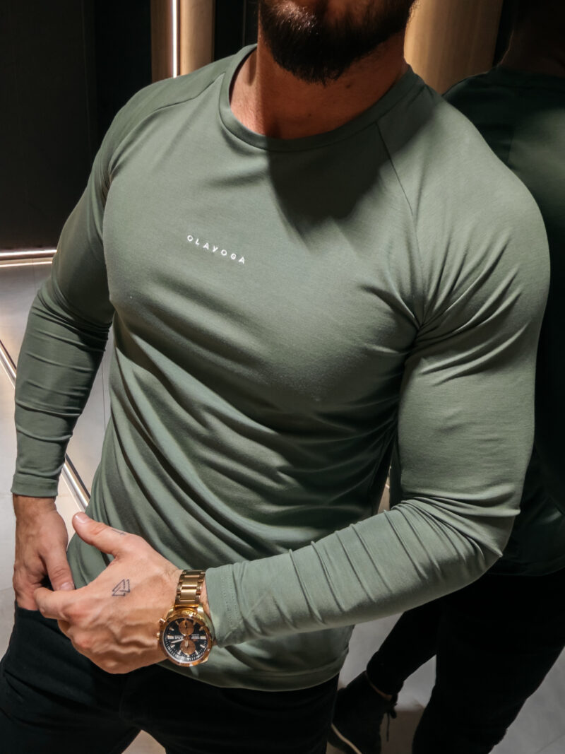 Longsleeve męski MIRE 2026 Oliwkowy