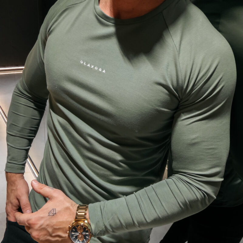 Longsleeve męski MIRE 2026 Oliwkowy