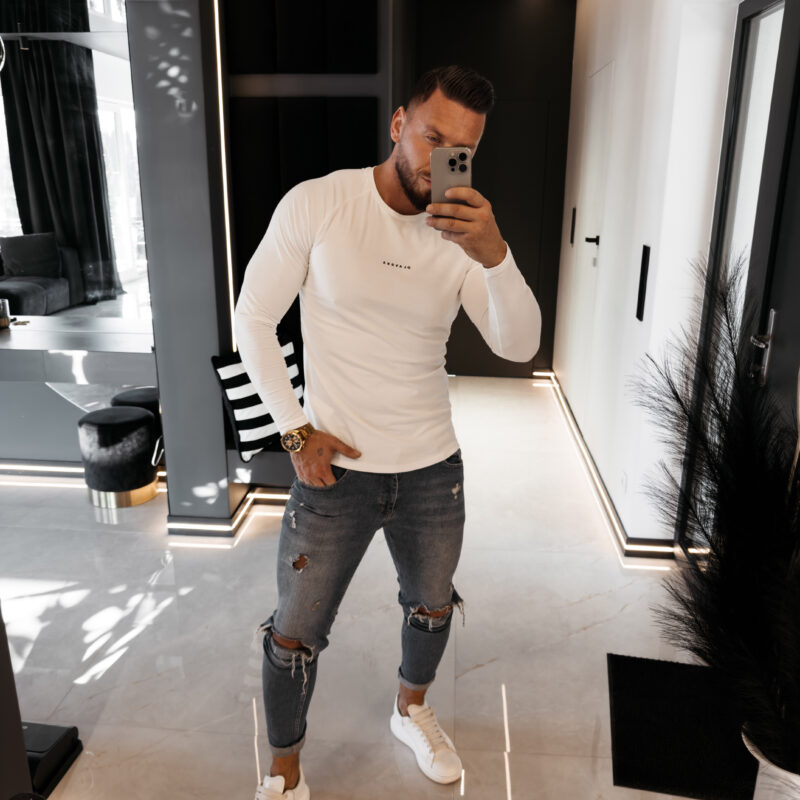 Longsleeve męski MIRE 2026 Ecru