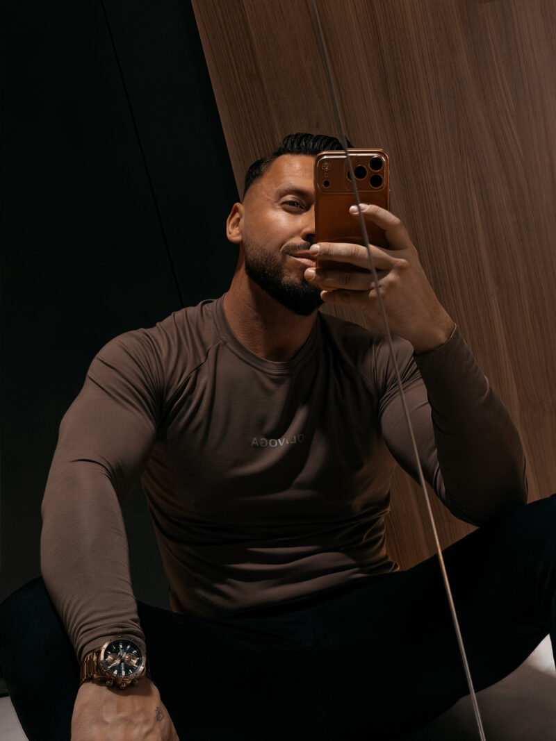 Longsleeve męski ZURI 2026 Cappuccino