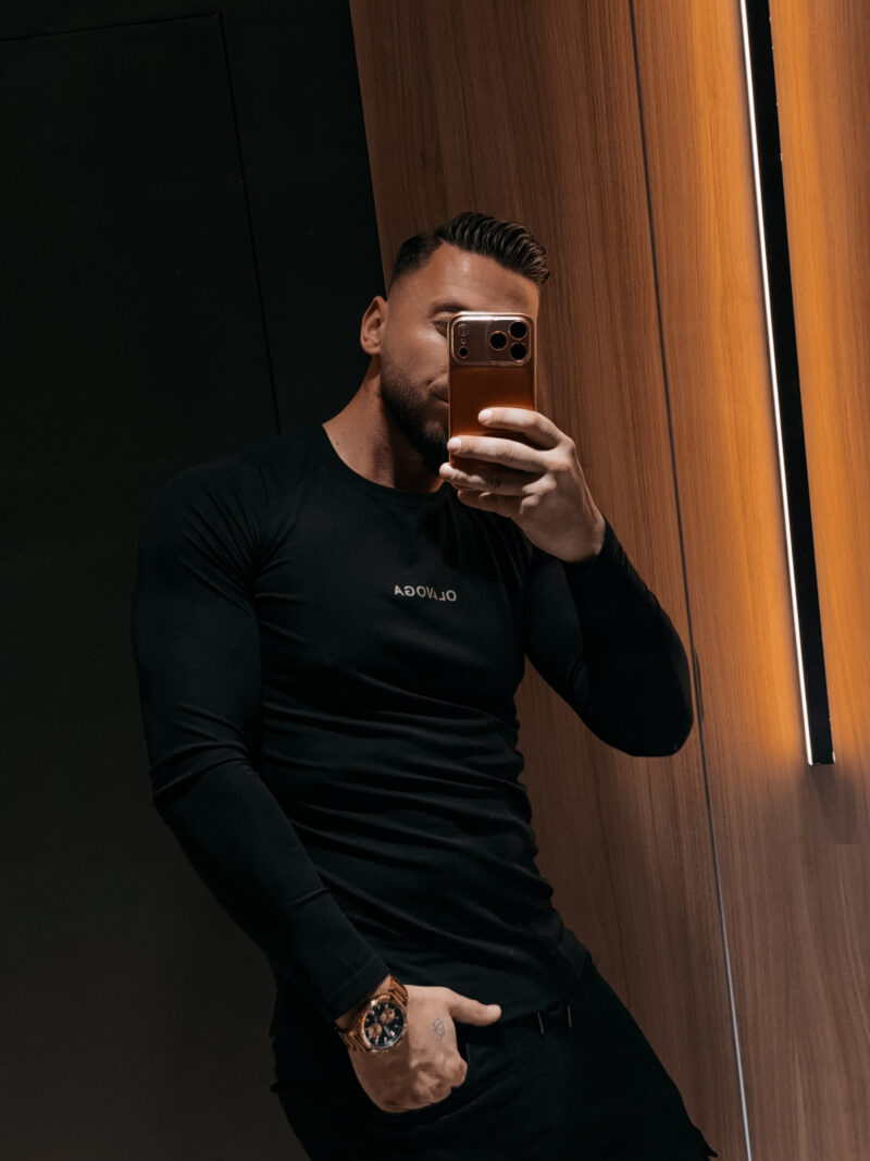 Longsleeve męski ZURI 2026 Czarny